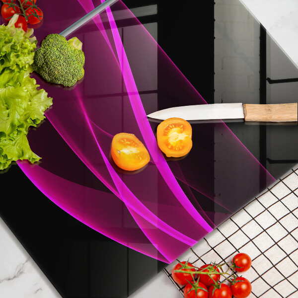 Skleněná krájecí deska Růžová abstrakce