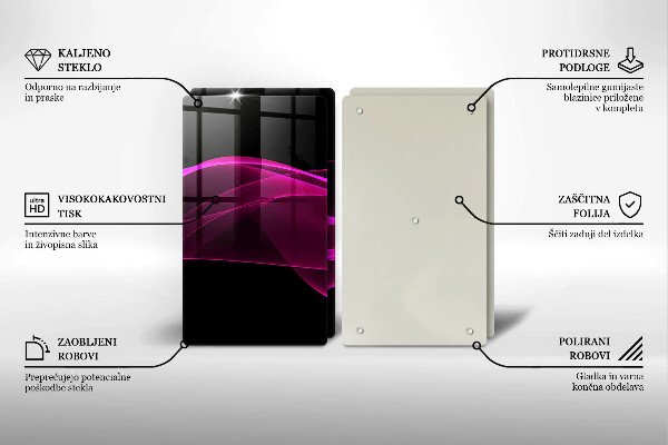 Skleněná krájecí deska Růžová abstrakce