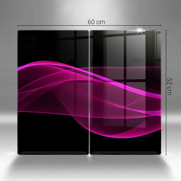 Skleněná krájecí deska Růžová abstrakce