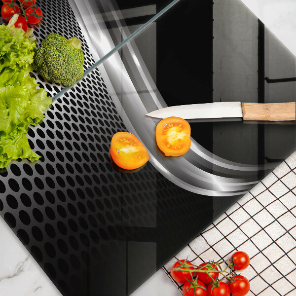 Skleněná krájecí deska Kovová konstrukce