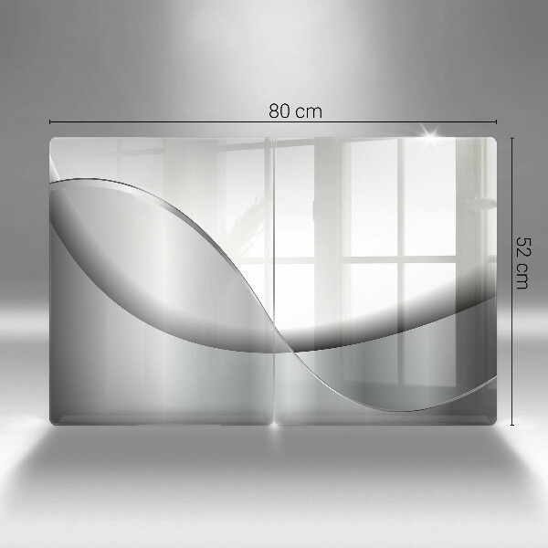 Skleněná krájecí deska Abstraktní linie designu