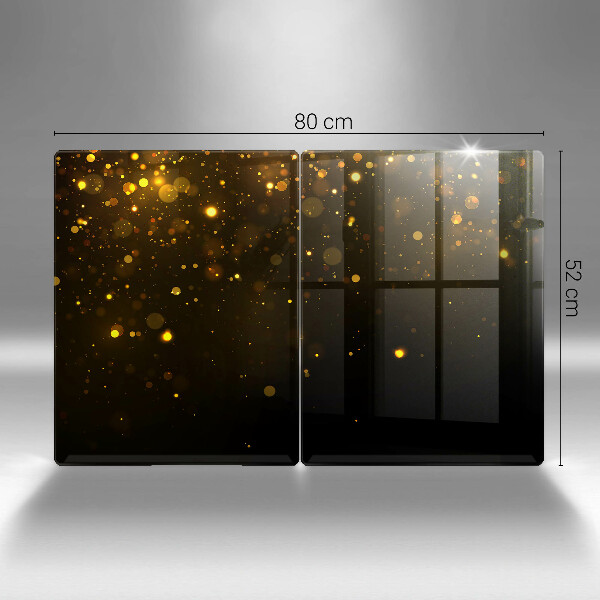 Skleněné krájecí prkénko Zlaté třpytky