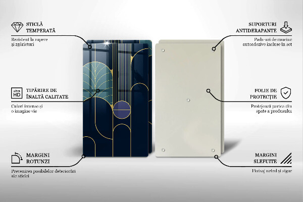 Skleněná krájecí deska Abstraktní téma