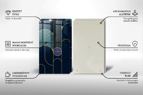 Skleněná krájecí deska Abstraktní téma