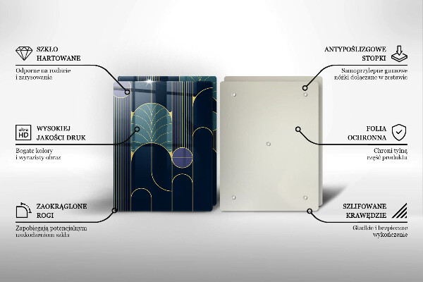 Skleněná krájecí deska Abstraktní téma