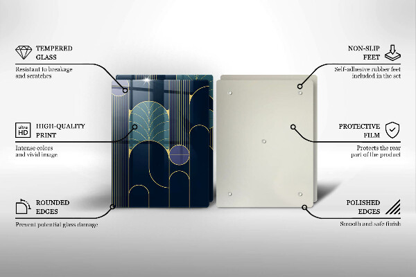 Skleněná krájecí deska Abstraktní téma