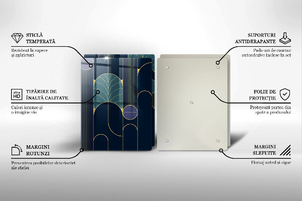 Skleněná krájecí deska Abstraktní téma