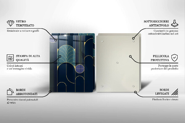 Skleněná krájecí deska Abstraktní téma