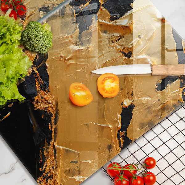 Skleněné krájecí prkénko Elegantní barva textury