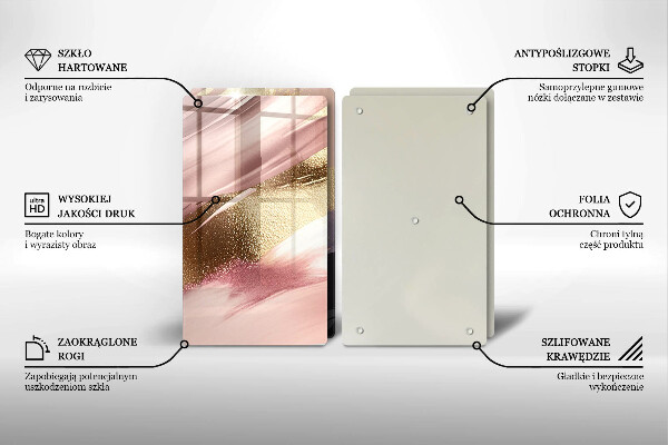 Skleněné krájecí prkénko Pastelové skvrny