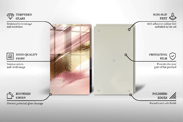 Skleněné krájecí prkénko Pastelové skvrny