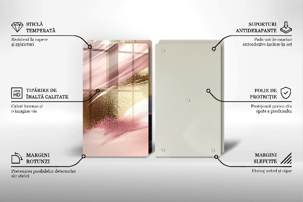 Skleněné krájecí prkénko Pastelové skvrny