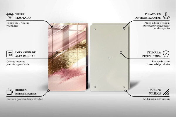 Skleněné krájecí prkénko Pastelové skvrny