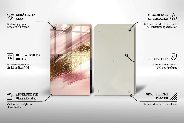 Skleněné krájecí prkénko Pastelové skvrny