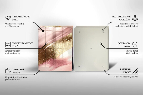 Skleněné krájecí prkénko Pastelové skvrny