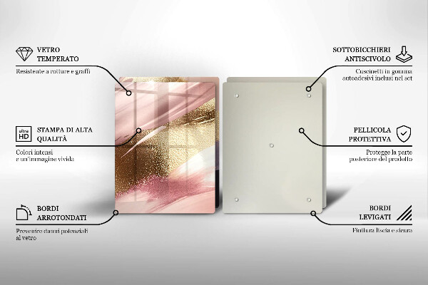 Skleněné krájecí prkénko Pastelové skvrny