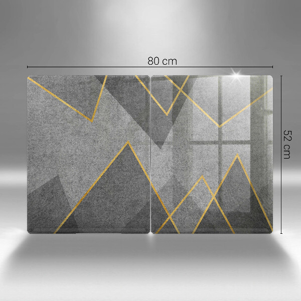 Skleněné krájecí prkénko Ostré tvary