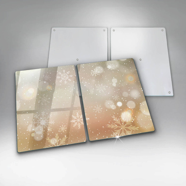 Skleněné krájecí prkénko Sněhové vločky