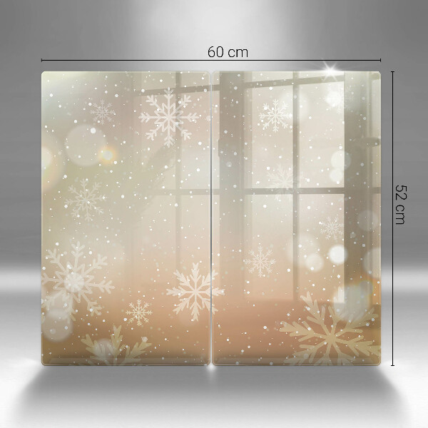 Skleněné krájecí prkénko Sněhové vločky