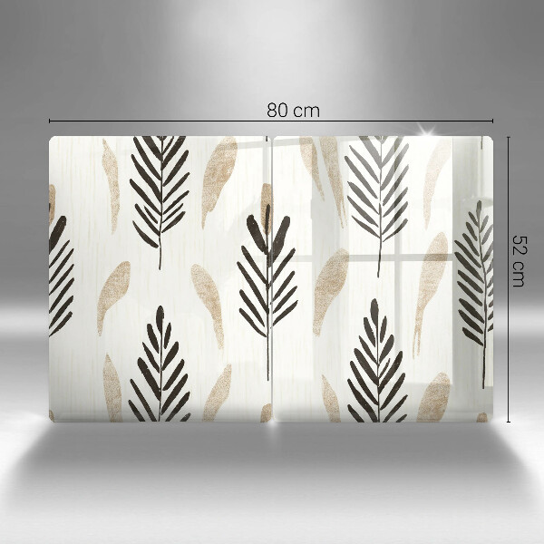 Skleněné krájecí prkénko Boho rostliny