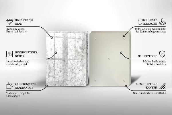 Skleněné krájecí prkénko Krystaly soli