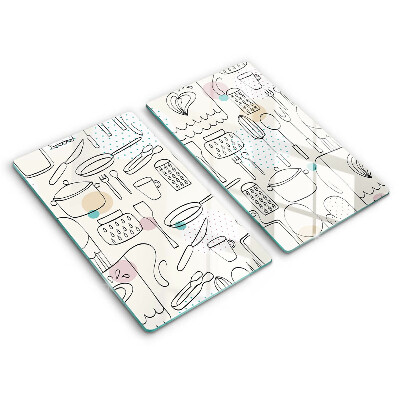 Krájecí prkénko skleněné Kuchyňské doplňky