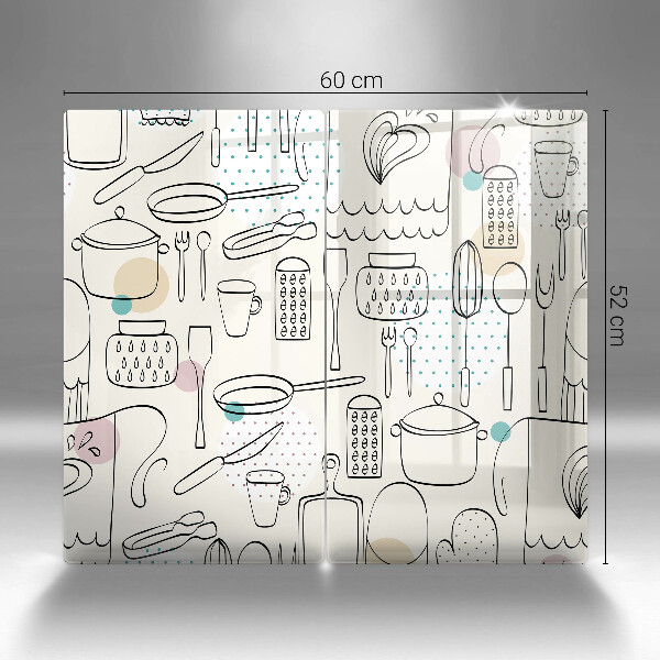 Krájecí prkénko skleněné Kuchyňské doplňky