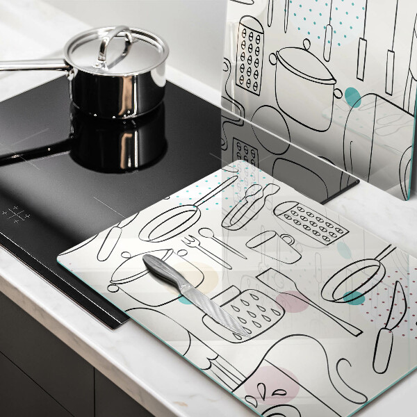 Krájecí prkénko skleněné Kuchyňské doplňky