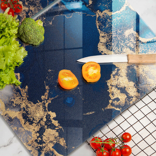 Krájecí prkénko skleněné Mramorová abstrakce