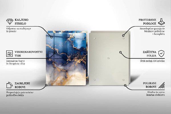 Krájecí prkénko skleněné Mramorová abstrakce