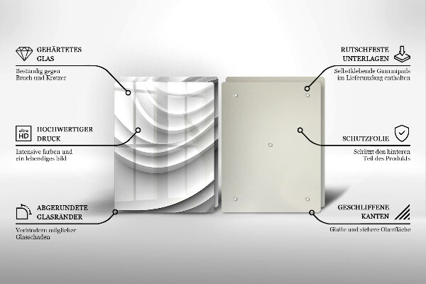 Krájecí prkénko skleněné Geometrické čáry