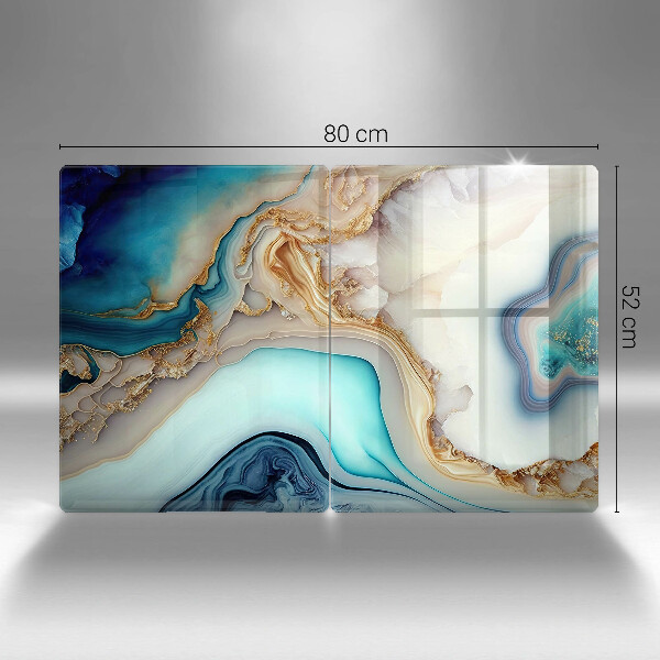 Krájecí prkénko skleněné Vícebarevný mramor