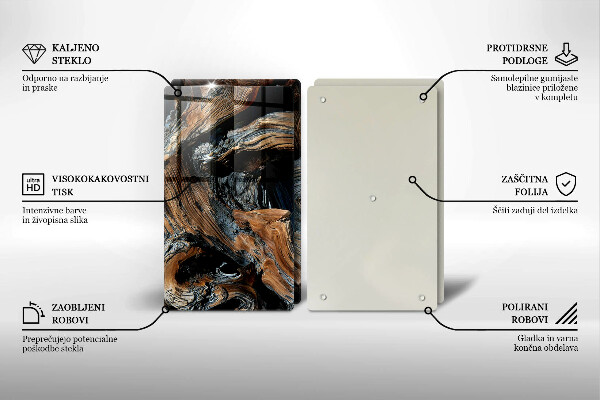 Krájecí prkénko skleněné Abstraktní vzor