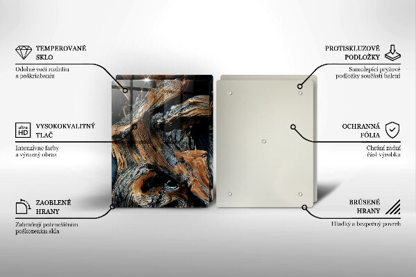 Krájecí prkénko skleněné Abstraktní vzor