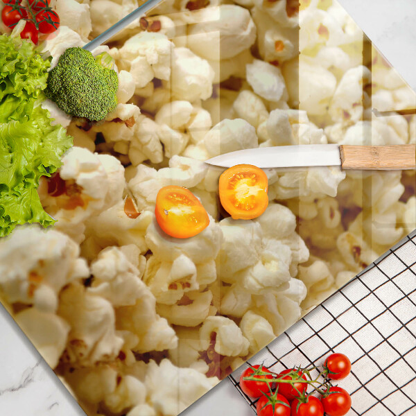 Krájecí prkénko skleněné Popcorn