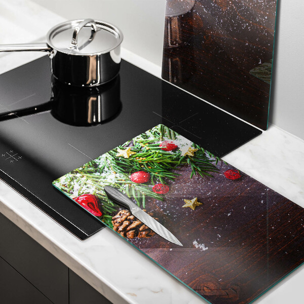 Krájecí prkénko skleněné Vánoční dekorace