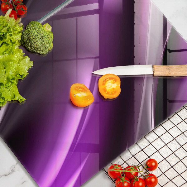 Krájecí prkénko skleněné Fialová abstrakce