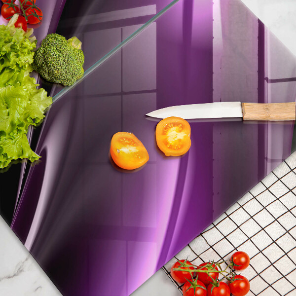 Krájecí prkénko skleněné Fialová abstrakce