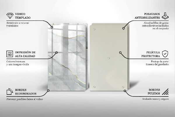 Krájecí prkénko skleněné Textura kamene