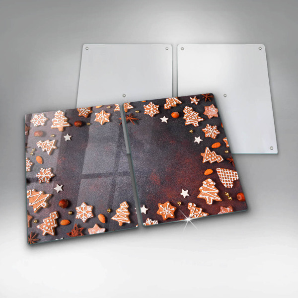 Krájecí prkénko skleněné Perníkové vánoce