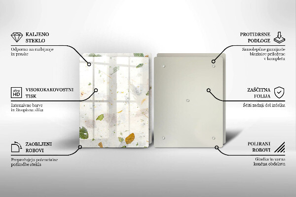 Krájecí prkénko skleněné Padající listy