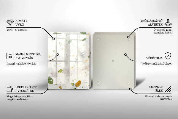 Krájecí prkénko skleněné Padající listy