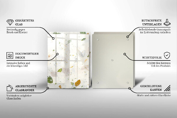 Krájecí prkénko skleněné Padající listy