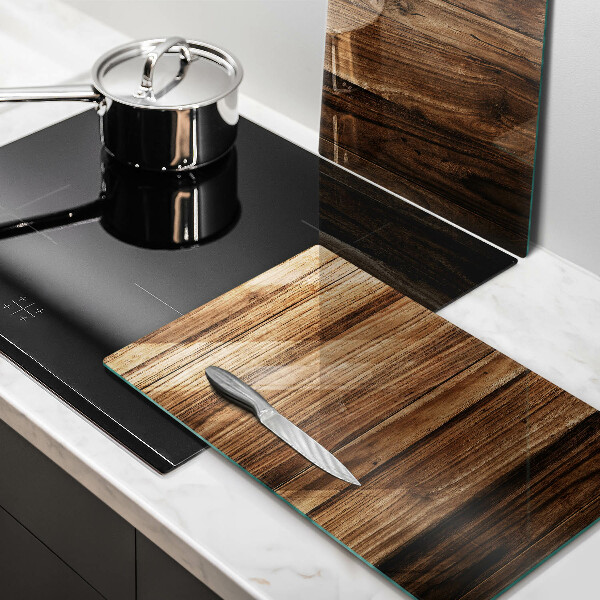 Krájecí prkénko skleněné Textura dřeva