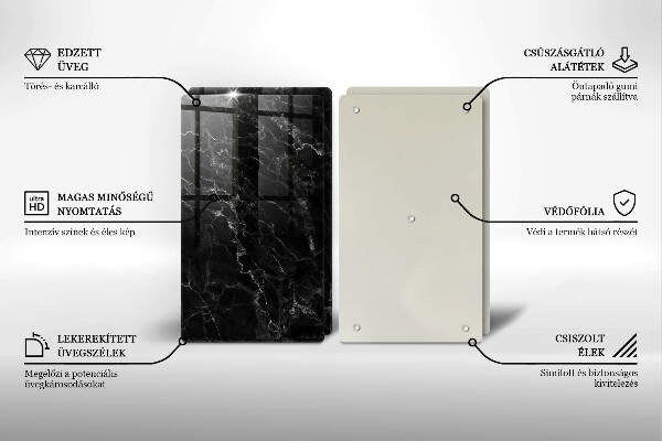 Skleněná krájecí deska Elegantní mramor