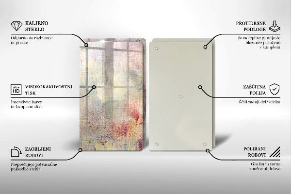 Skleněná krájecí deska Malování textury pozadí