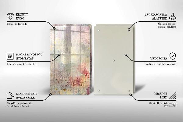 Skleněná krájecí deska Malování textury pozadí