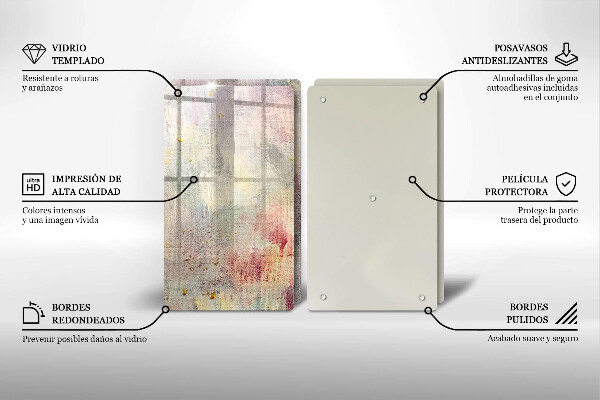 Skleněná krájecí deska Malování textury pozadí