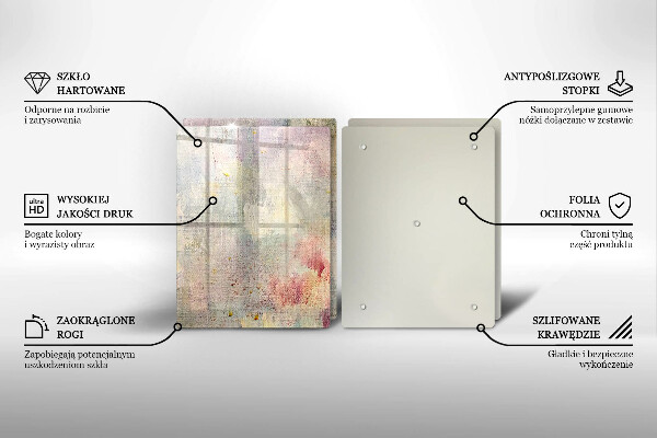 Skleněná krájecí deska Malování textury pozadí