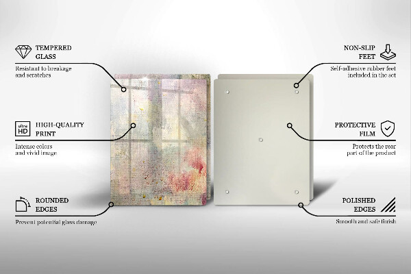 Skleněná krájecí deska Malování textury pozadí